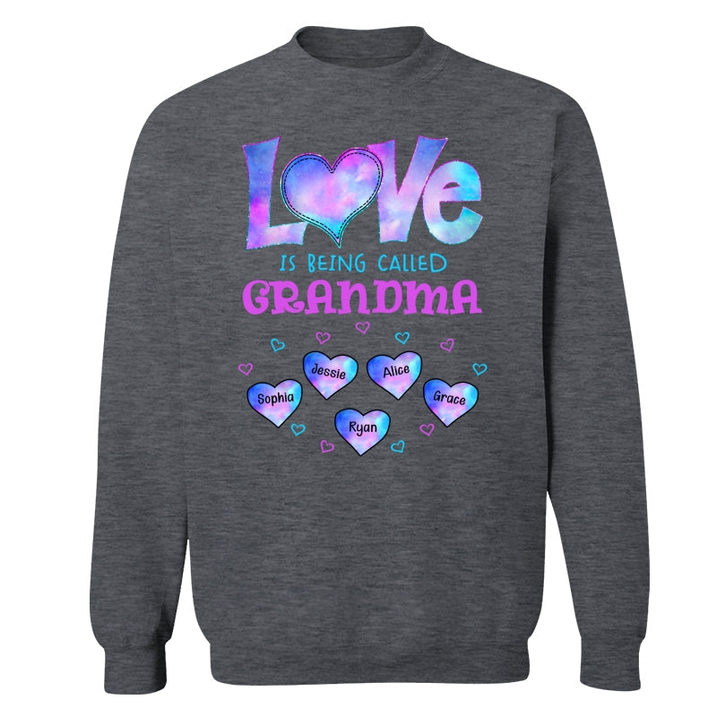 Galaxy Pattern Love Is Being Call Grandma Personalized Shirt