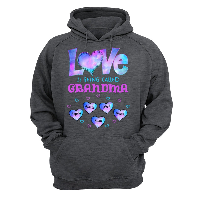 Galaxy Pattern Love Is Being Call Grandma Personalized Shirt