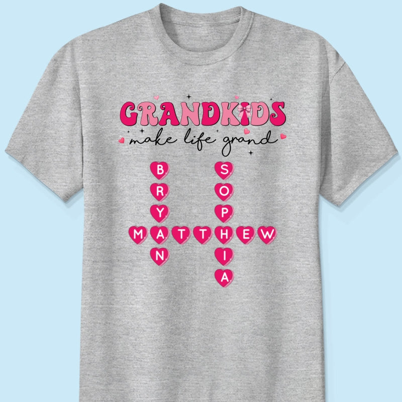 My Grandkids Are My Gift For Grandma Personalized Shirt