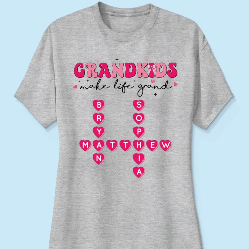 My Grandkids Are My Gift For Grandma Personalized Shirt