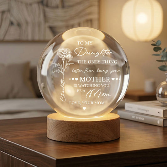 Watching You Be A Mom, Mother's Gift For Her, Daughter, Sister, Wife - Personalized Night Light