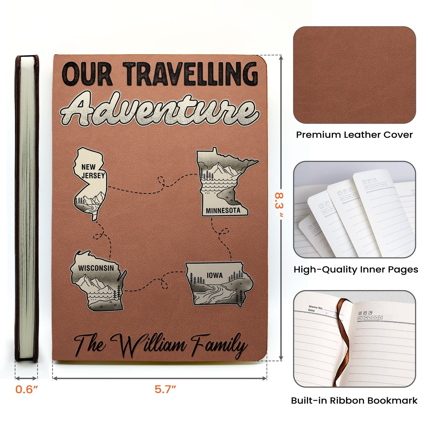 We Haven't Been Everywhere But It's On Our List - Personalized Journal