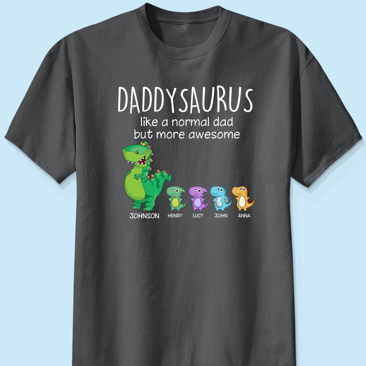 Grandpasaurus And Kids Personalized Shirt
