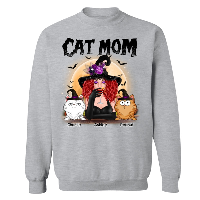 Crazy Cat Witch Funny Cat Expressions Personalized Shirt