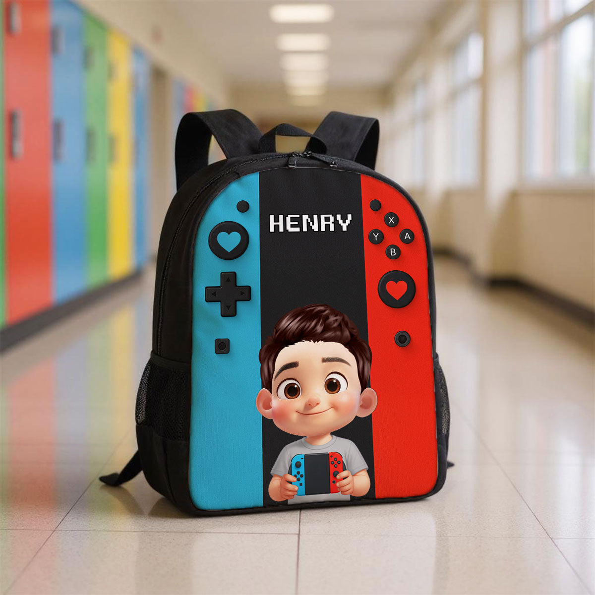 Gamer Design for Boys Girls - Personalized Backpack