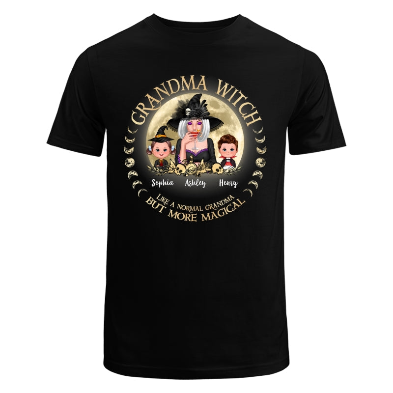 Grandma Mom Witch And Kids Circle Personalized Shirt