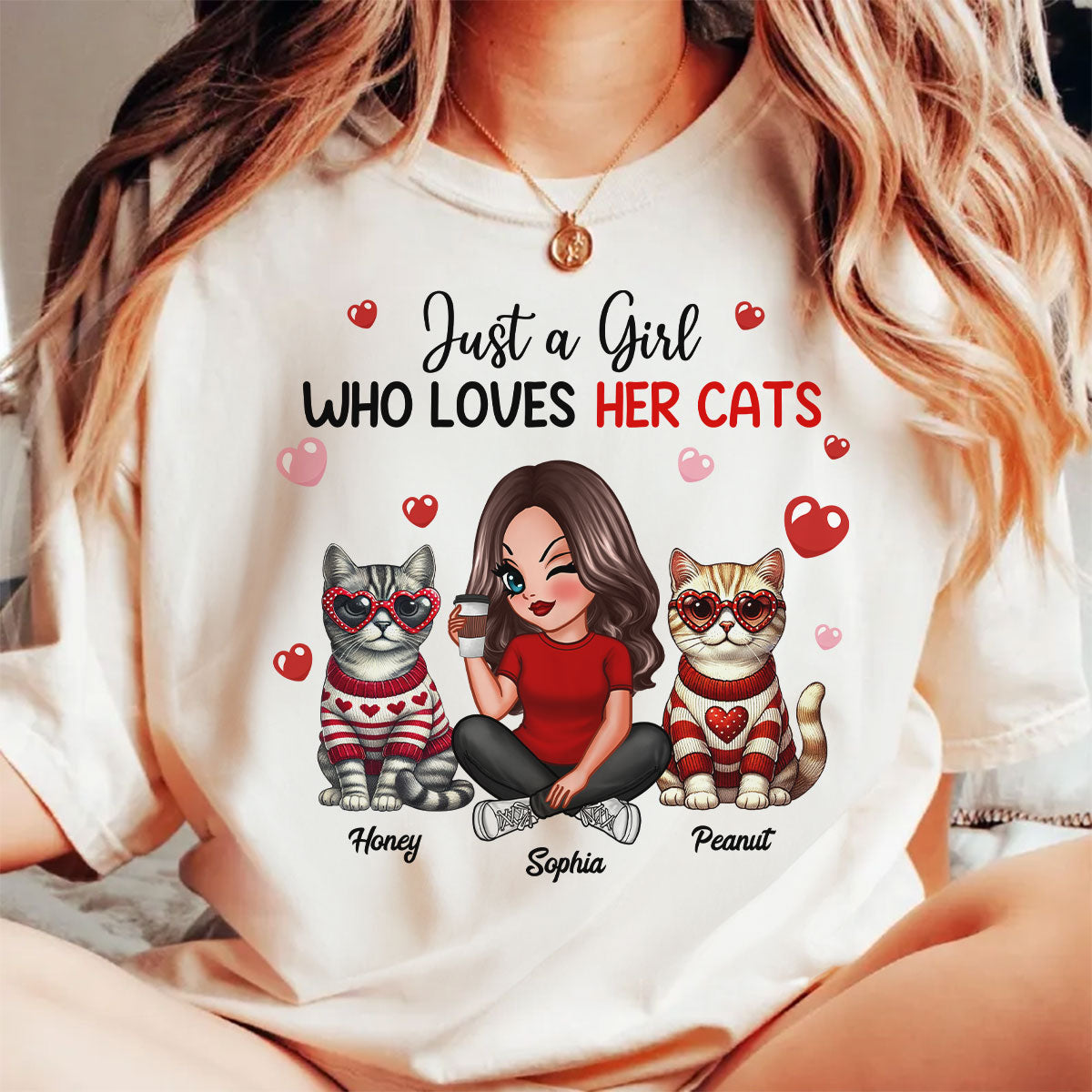 Just A Girl Who Loves Her Dogs Dog Mom Personalized Shirt