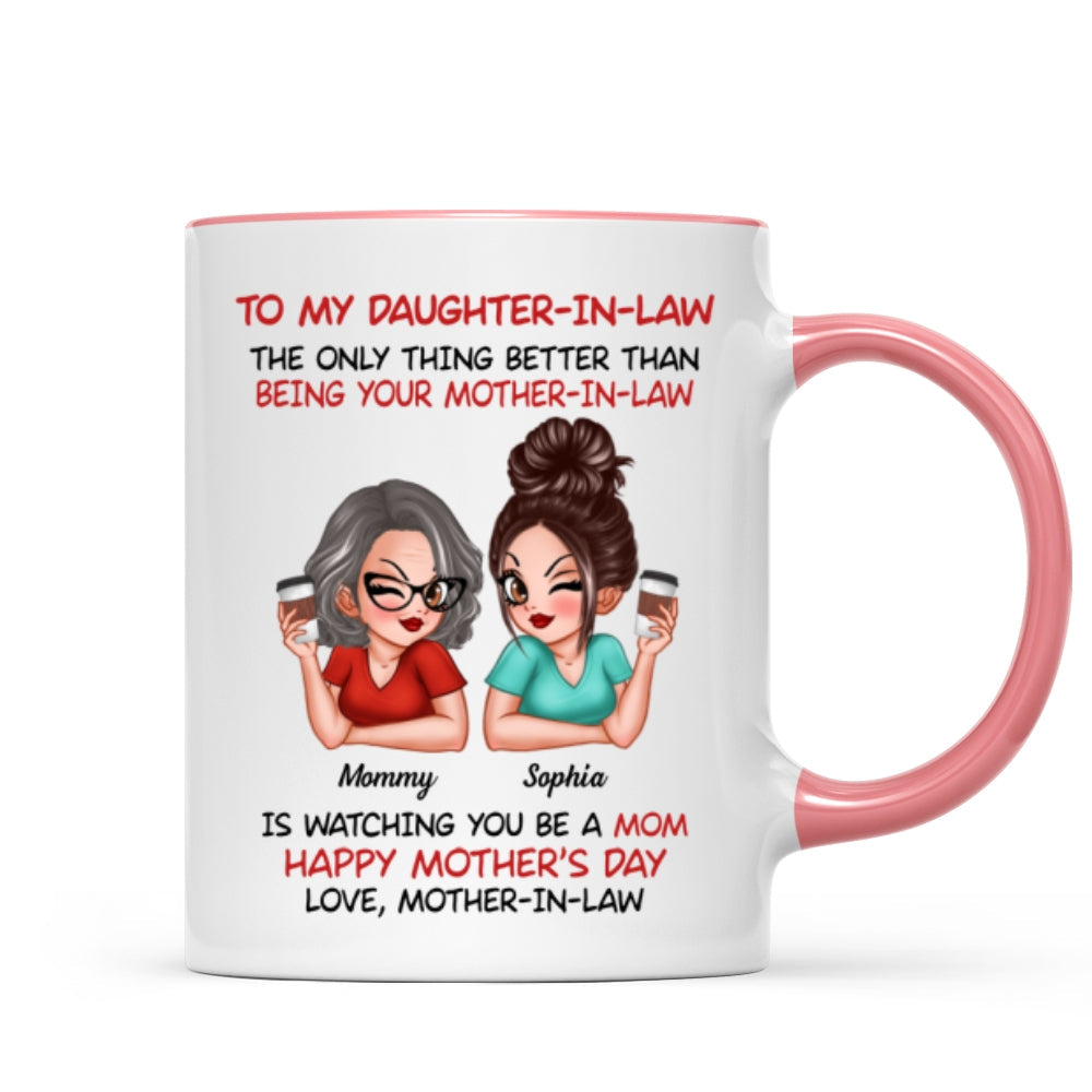 To My Daughter-In-Law Happy Mother‘s Day Personalized Mug