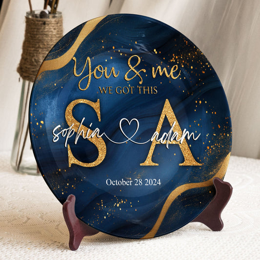 You & Me We Got This Minimalism - Personalized Ceramic Plate