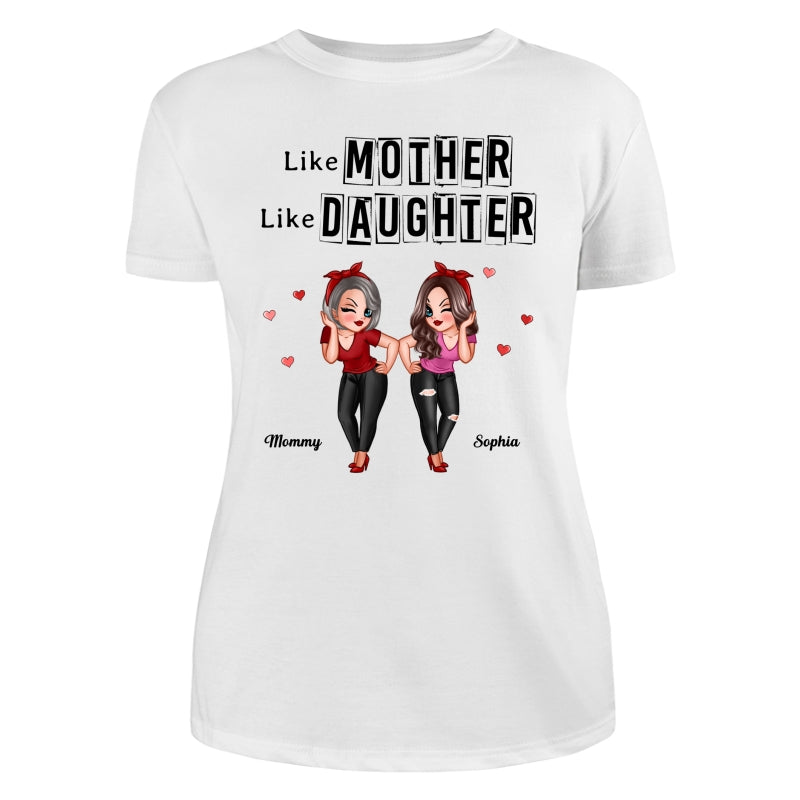 Frame Words Like Mother Like Daughter Personalized Shirt