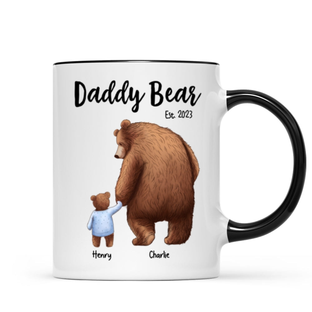 Daddy Bear Papa Bear Father‘s Day Gift For Husband Dad Grandpa Personalized Mug