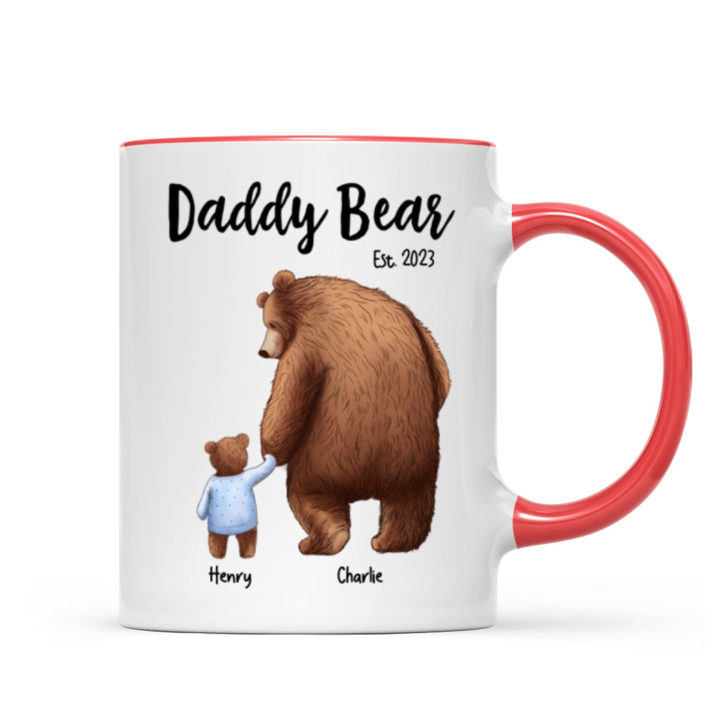 Daddy Bear Papa Bear Father‘s Day Gift For Husband Dad Grandpa Personalized Mug