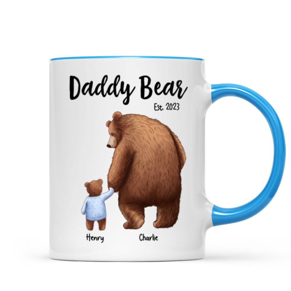 Daddy Bear Papa Bear Father‘s Day Gift For Husband Dad Grandpa Personalized Mug