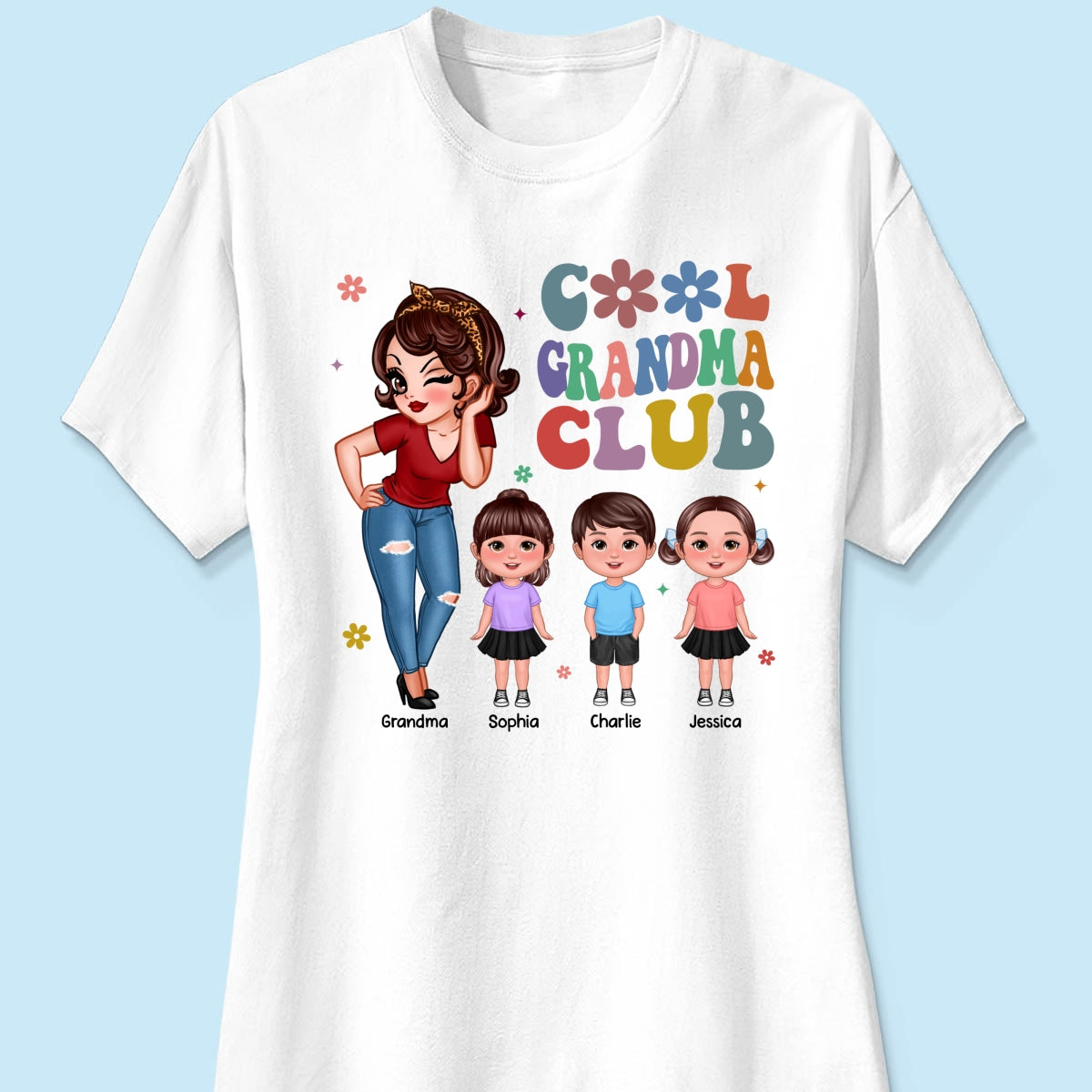 Cool Grandma Club - Personalized Shirt - Gift For Grandma