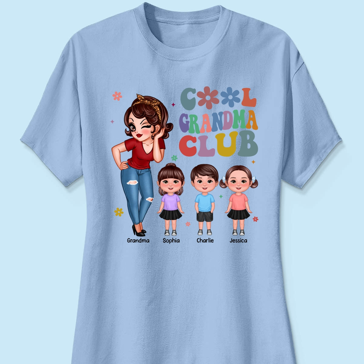 Cool Grandma Club - Personalized Shirt - Gift For Grandma