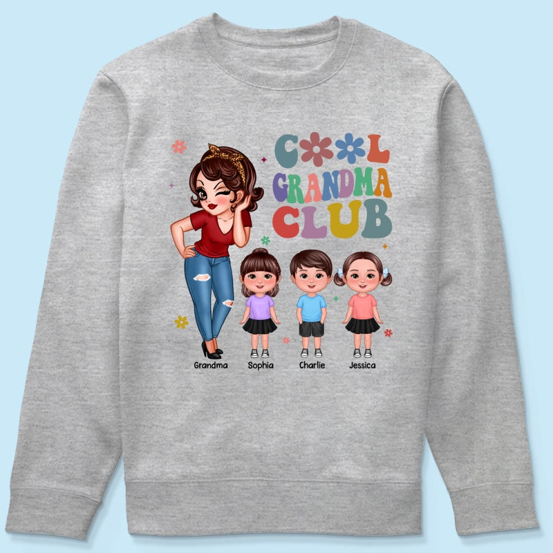 Cool Grandma Club - Personalized Shirt - Gift For Grandma