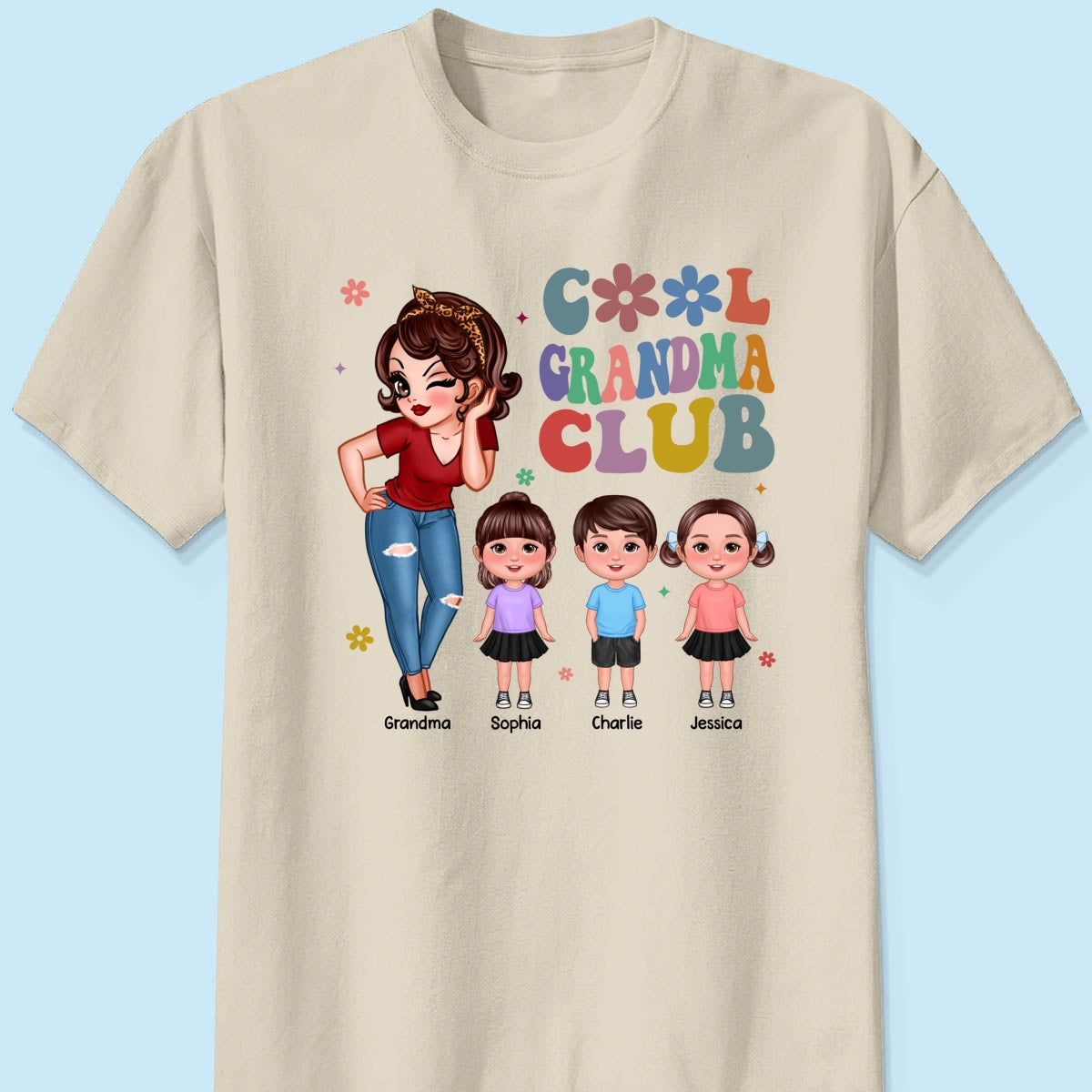 Cool Grandma Club - Personalized Shirt - Gift For Grandma