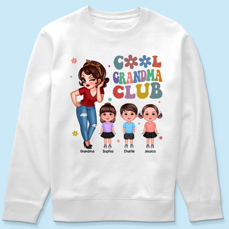 Cool Grandma Club - Personalized Shirt - Gift For Grandma