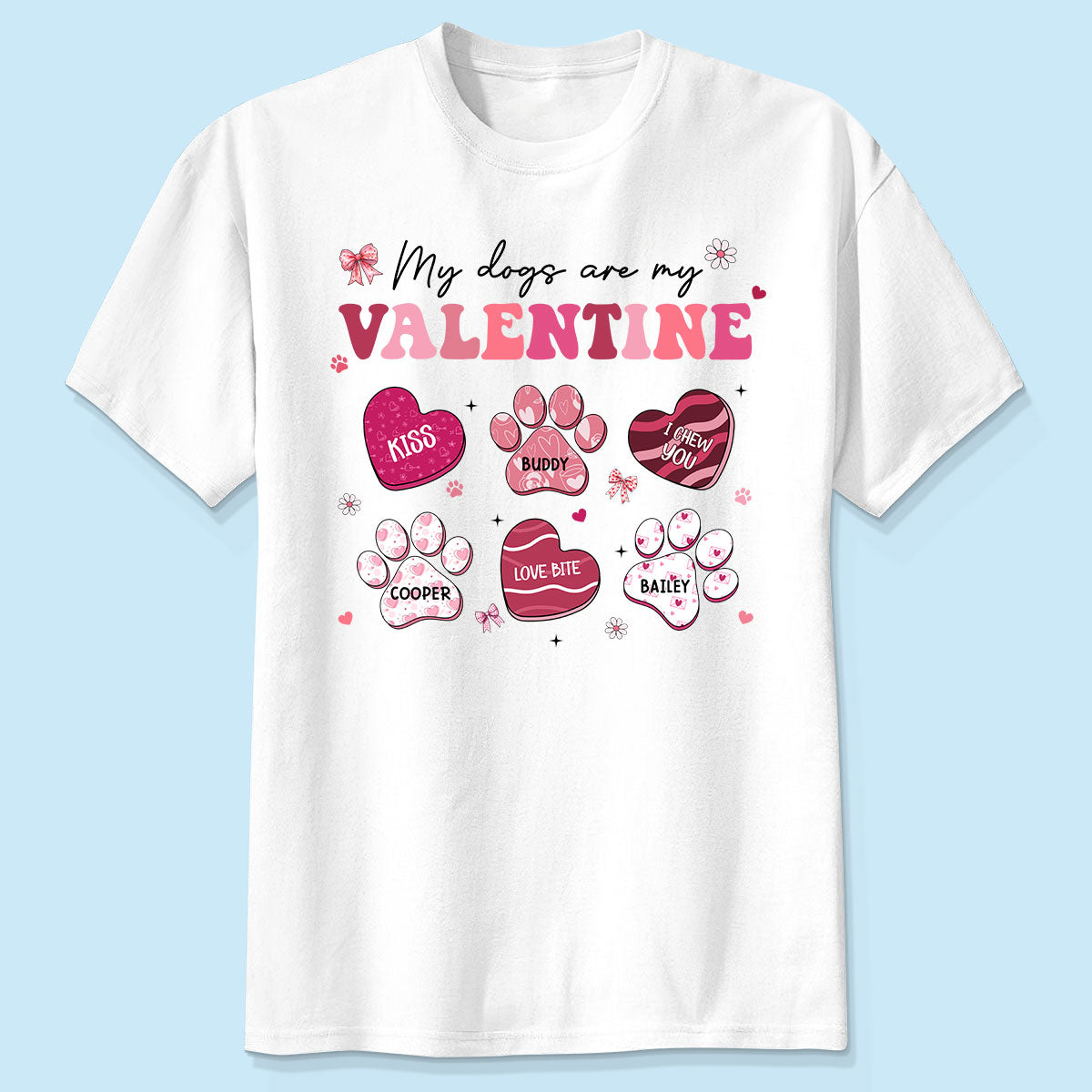 My Dogs Cats Are My Coquette Paw Gift For Pet Lover Personalized Shirt
