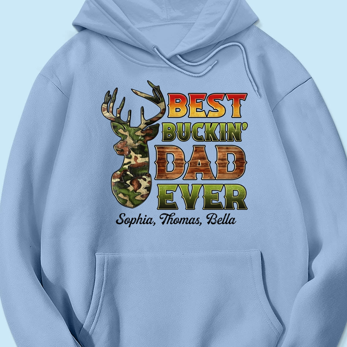 Best Buckin‘ Dad Hunting Camouflage Personalized Shirt