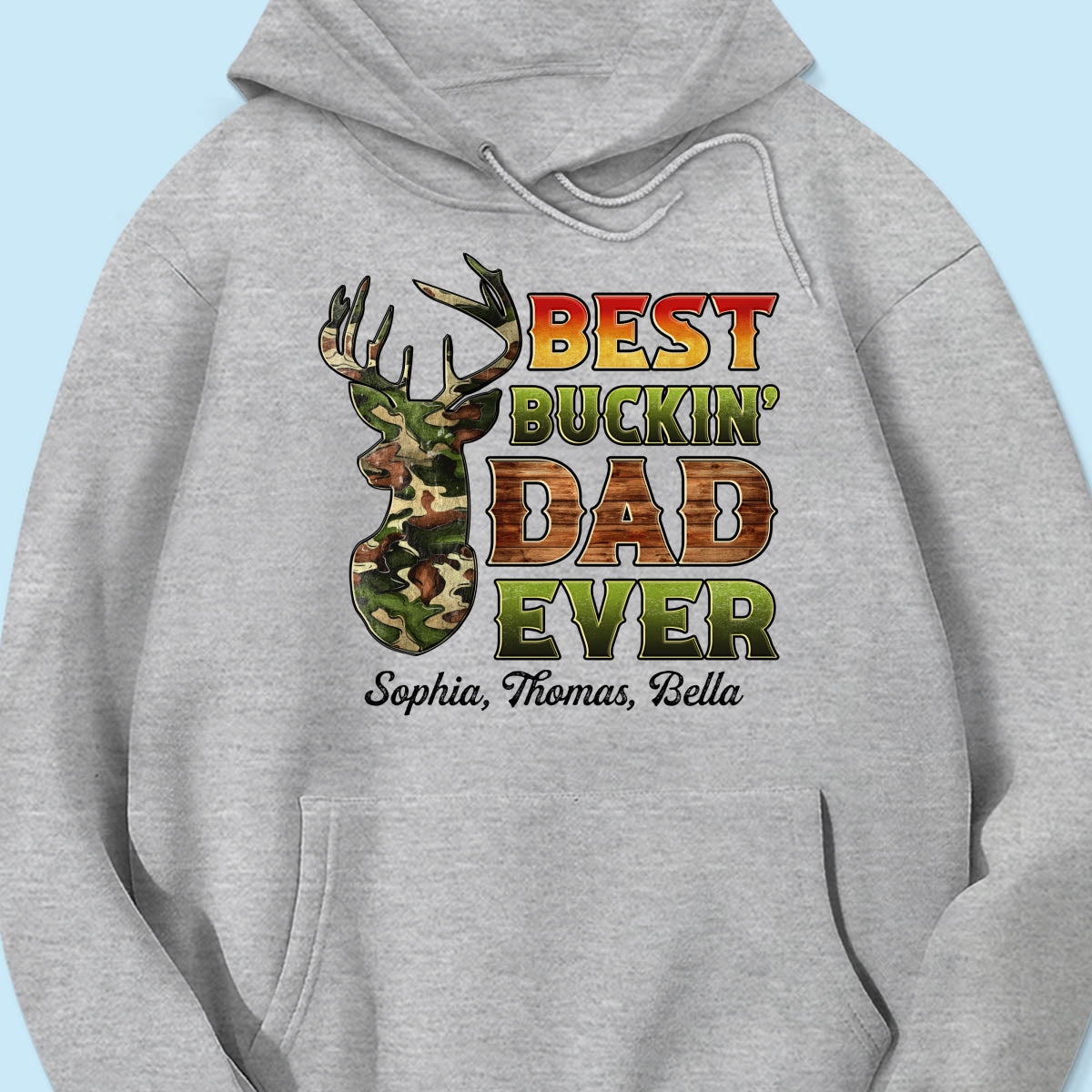 Best Buckin‘ Dad Hunting Camouflage Personalized Shirt