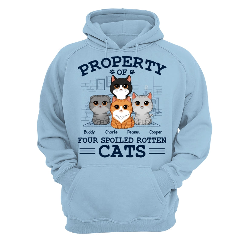 Property Of Spoiled Rotten Cats Personalized Shirt