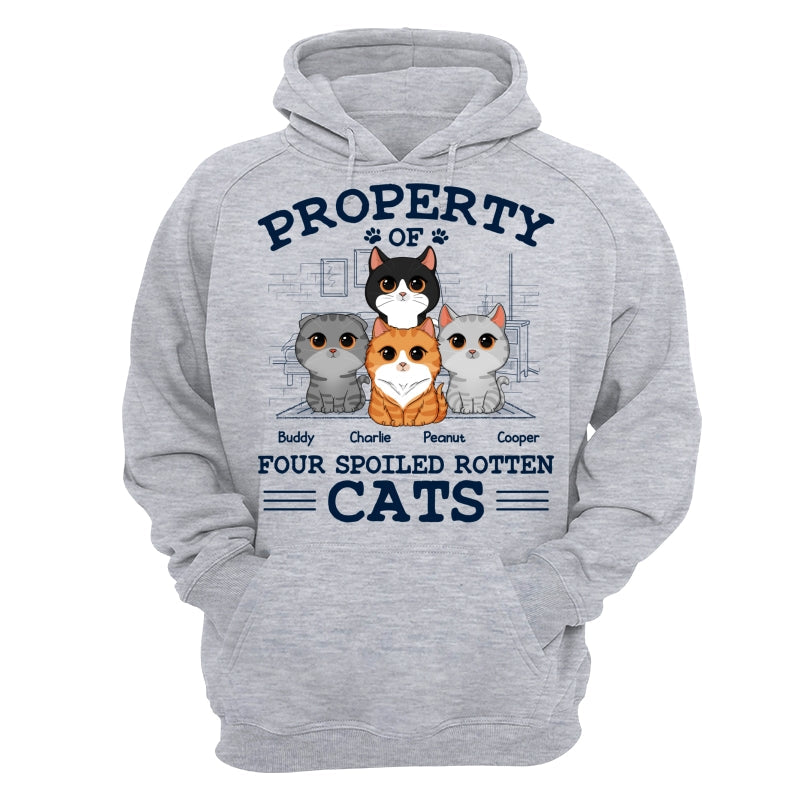 Property Of Spoiled Rotten Cats Personalized Shirt