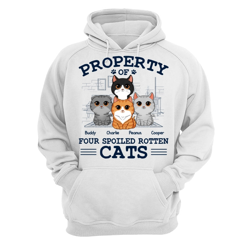 Property Of Spoiled Rotten Cats Personalized Shirt