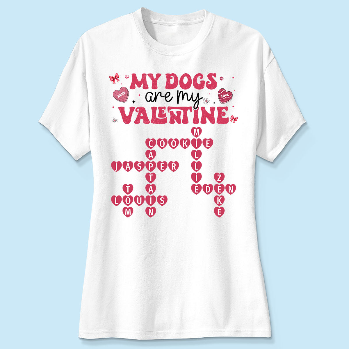 My Dogs Cats Are My Crossword Puzzle Art Gift For Pet Lover Personalized Shirt