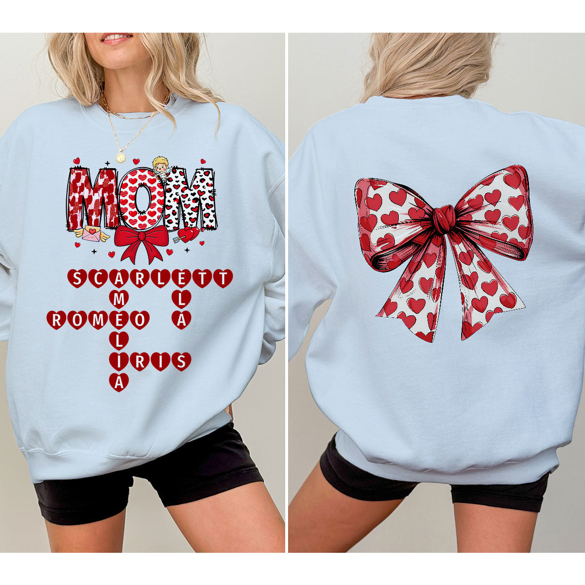 Grandma Nana Mimi Gift Personalized Double Sided Sweatshirt