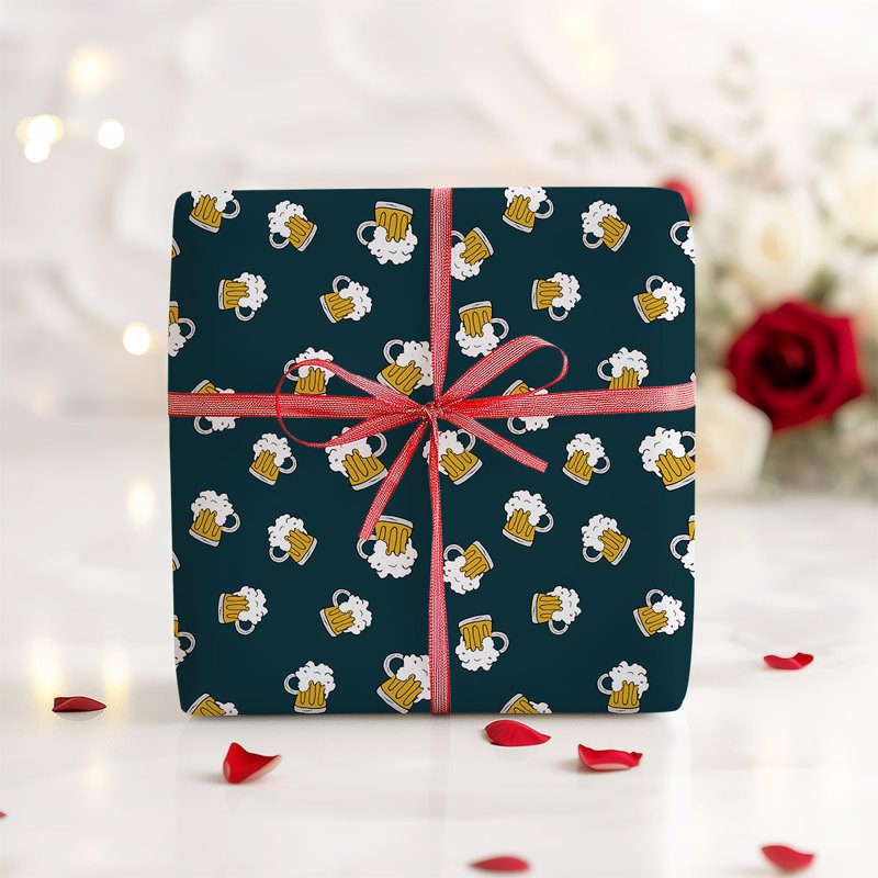 Beer Ice Cold Gift Wrapping Paper