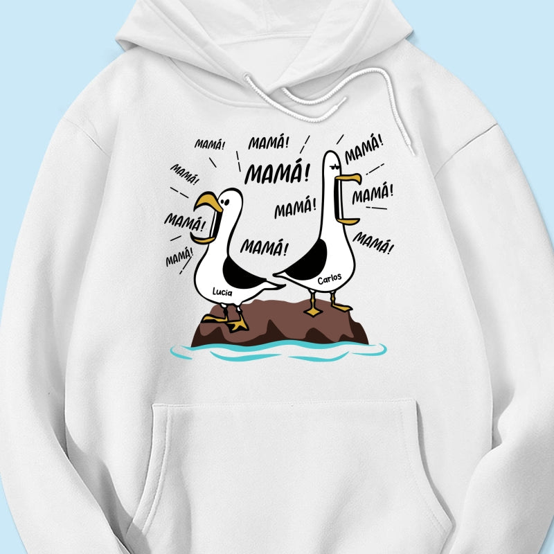 Gaviota Mam Mam Mam - Camiseta Personalizada - Regalo Divertido del Da de la Madre para Mam