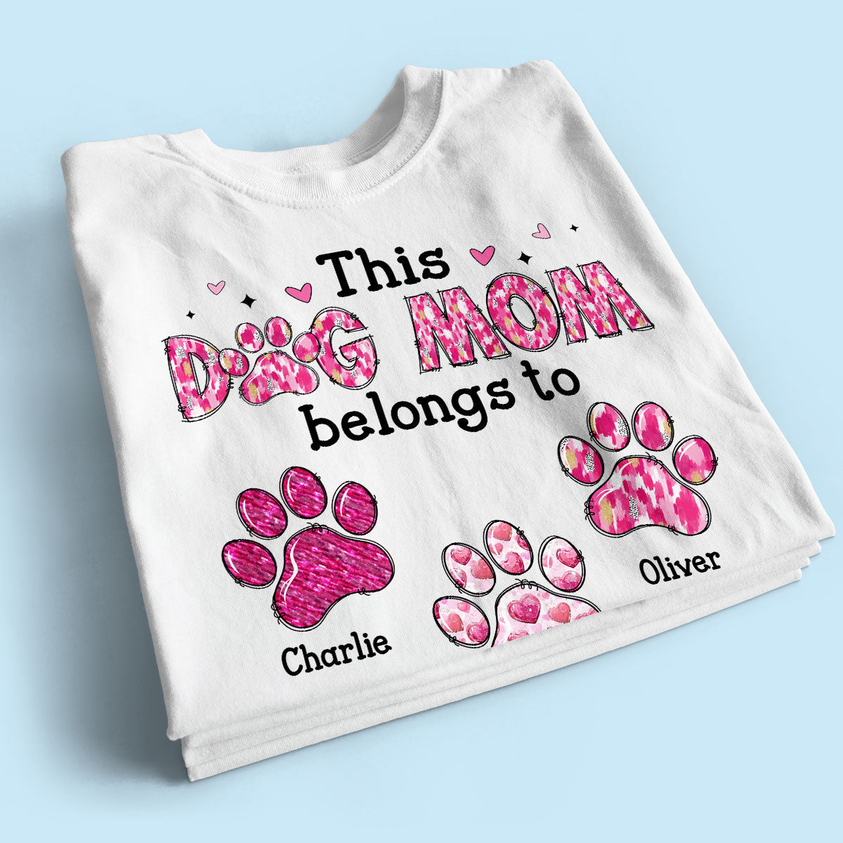 This Dog Mom Belongs To Personalized Shirt, Gift For Dog Lovers, Dog Moms