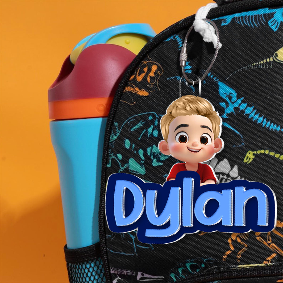 Name Tag for Backpack, Lunch Bag, Pencil Bag, Personalized Gift for Kids Boys Girls, Back to School Name Tag