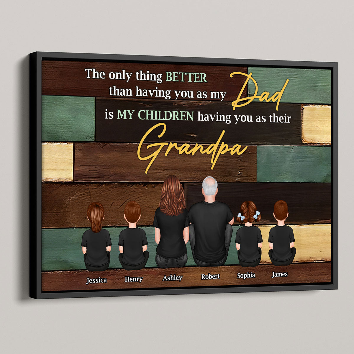 Grandpa The Only Thing Better Than Having You As Dad Personalized Poster, Father's Day gift for Dad from Daughter, from Son
