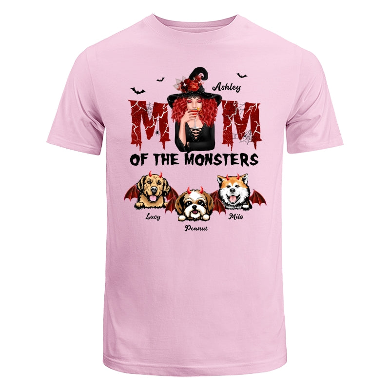 Mom Of The Monsters Dog Halloween Witch Personalized Shirt