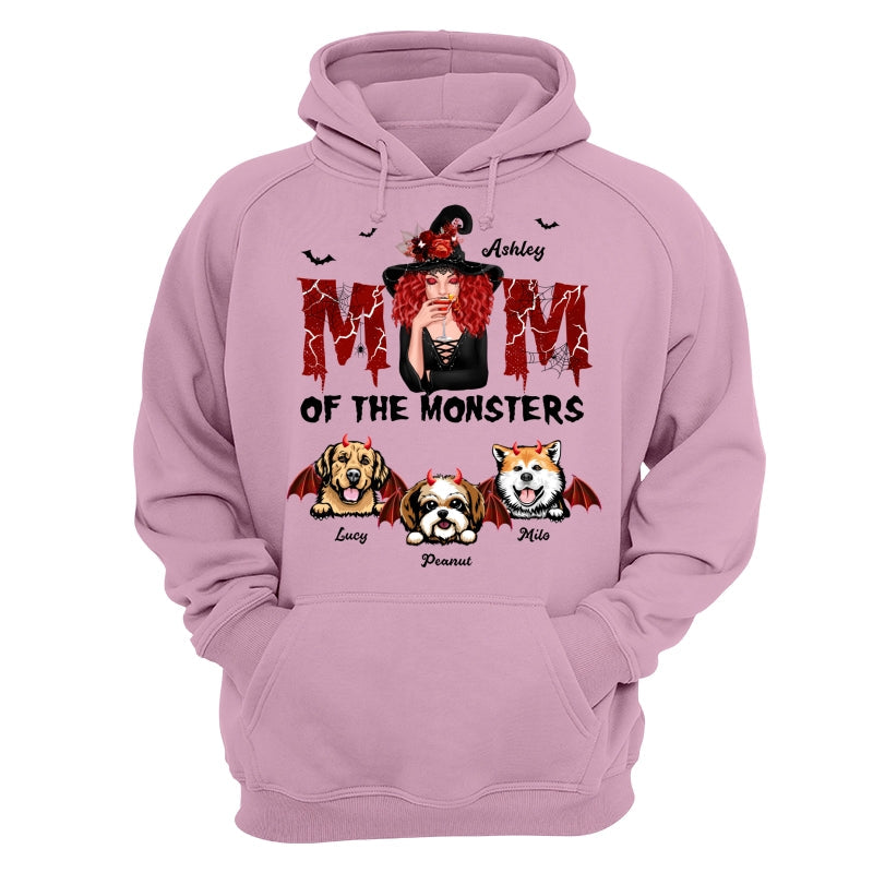 Mom Of The Monsters Dog Halloween Witch Personalized Shirt