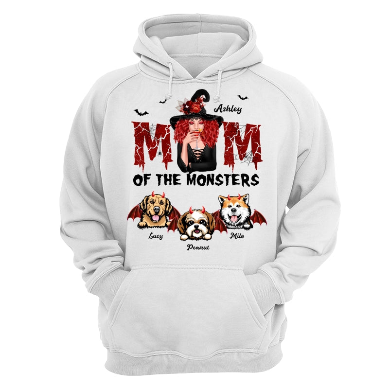 Mom Of The Monsters Dog Halloween Witch Personalized Shirt