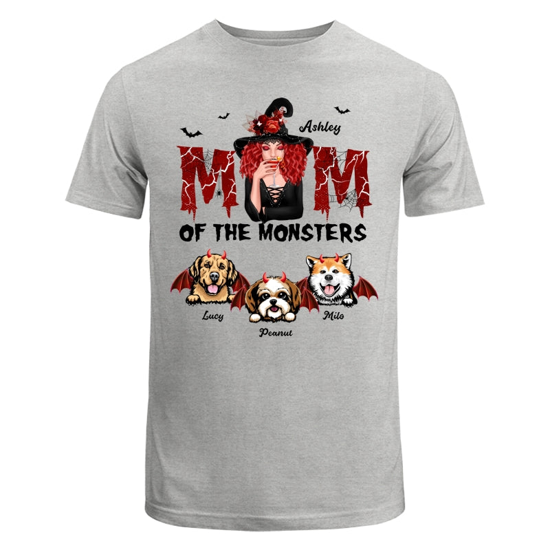 Mom Of The Monsters Dog Halloween Witch Personalized Shirt