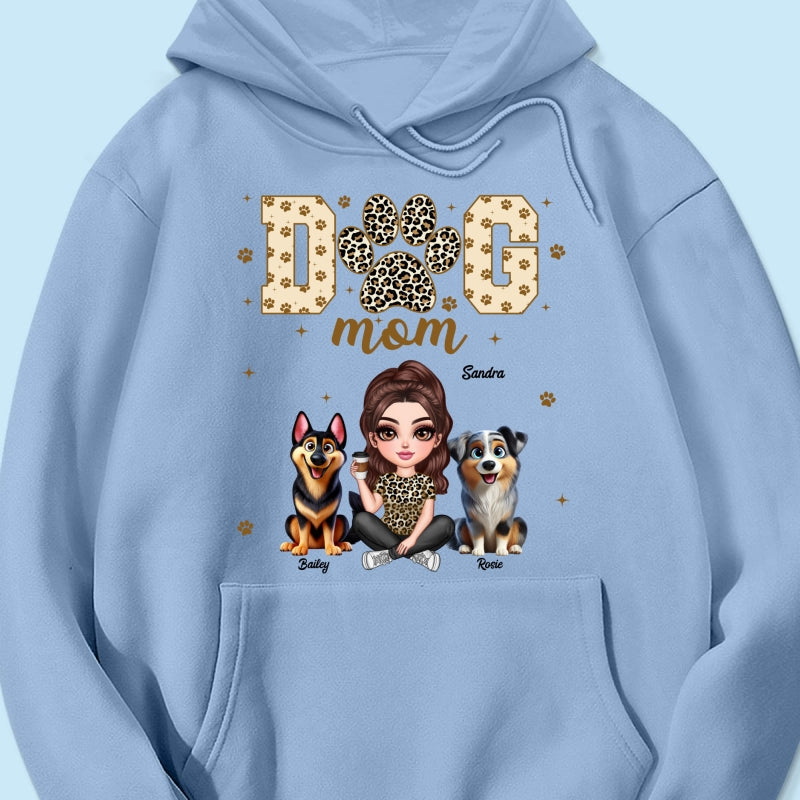 Dog Mom Leopard 3D Cute Dogs Personalized Shirt