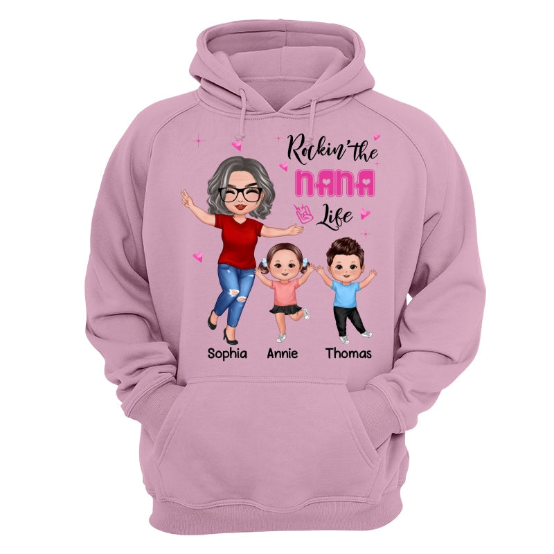 Rockin‘ Grandma Life Happy Doll Personalized Shirt