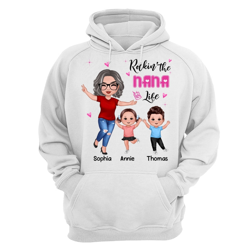 Rockin‘ Grandma Life Happy Doll Personalized Shirt