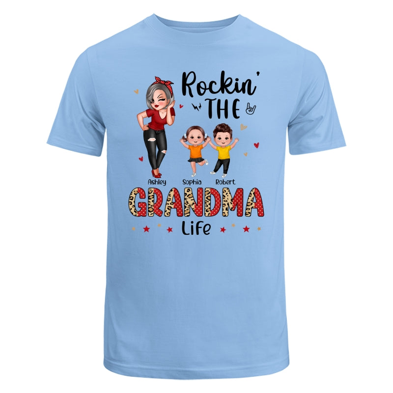 Leopard Polka Dot Grandma Grandkids Personalized Shirt