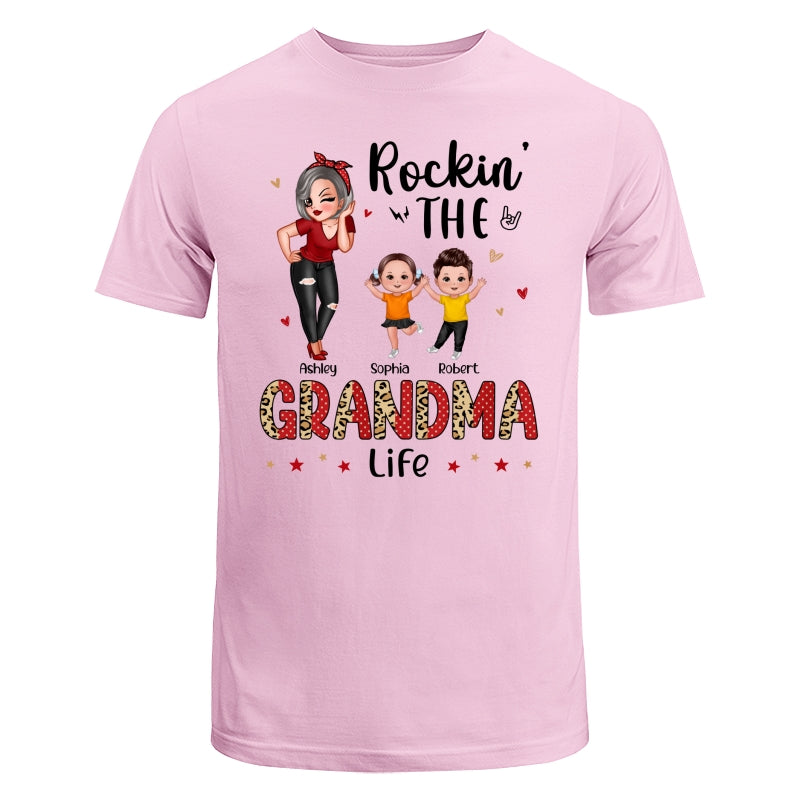 Leopard Polka Dot Grandma Grandkids Personalized Shirt
