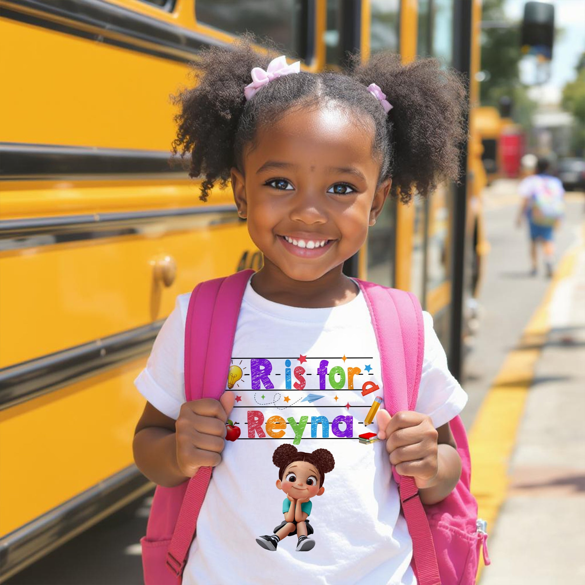 Custom Name Back To School Kids Shirt, Personalized Alphabet Kids Shirt