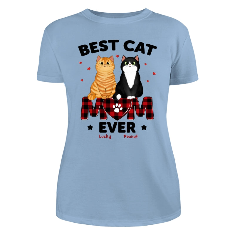 Best Cat Mom Ever Personalized Shirt