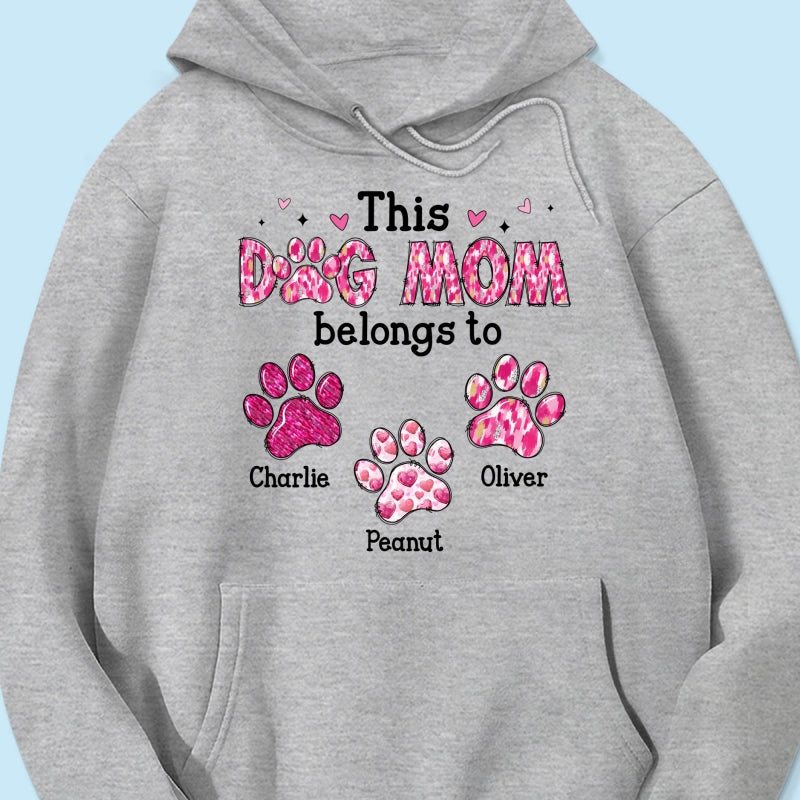 This Dog Mom Belongs To Personalized Shirt, Gift For Dog Lovers, Dog Moms