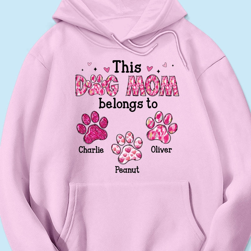 This Dog Mom Belongs To Personalized Shirt, Gift For Dog Lovers, Dog Moms