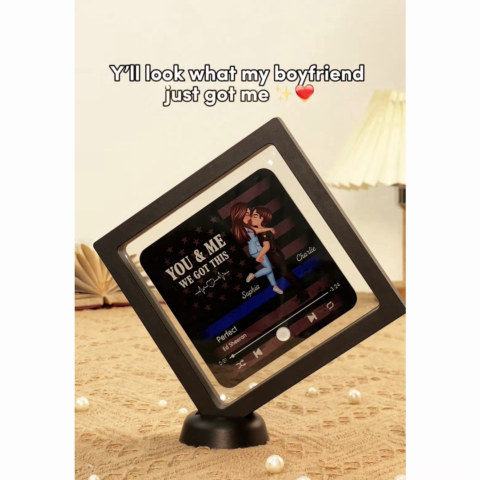 Hero Couple Hugging Kissing Favorite Song Gift by Occupation Gift For Her Gift For Him Personalized Music Fridge Magnet