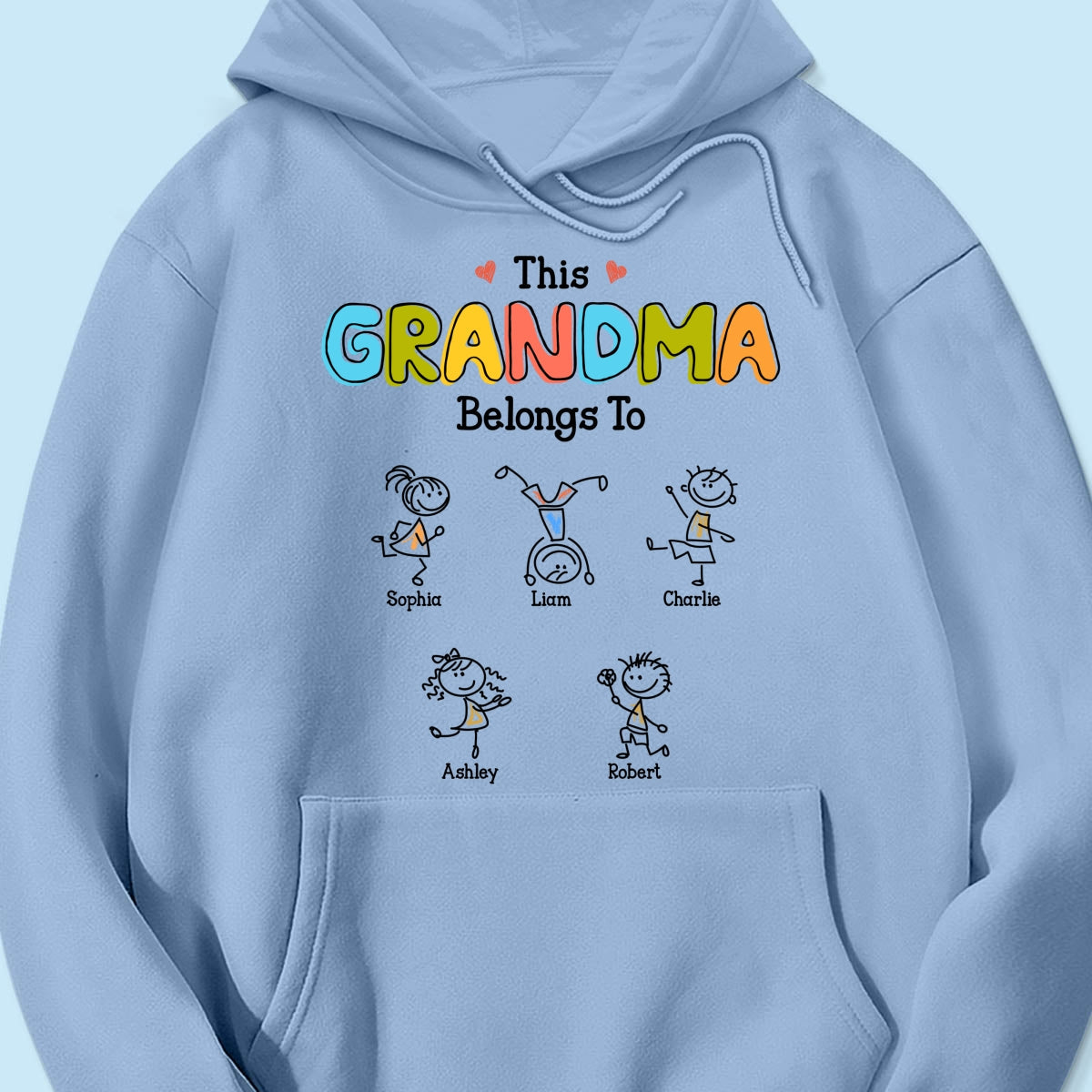 This Grandma Belongs To Drawing Personalized Shirt